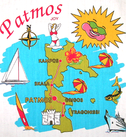 Patmos Karte